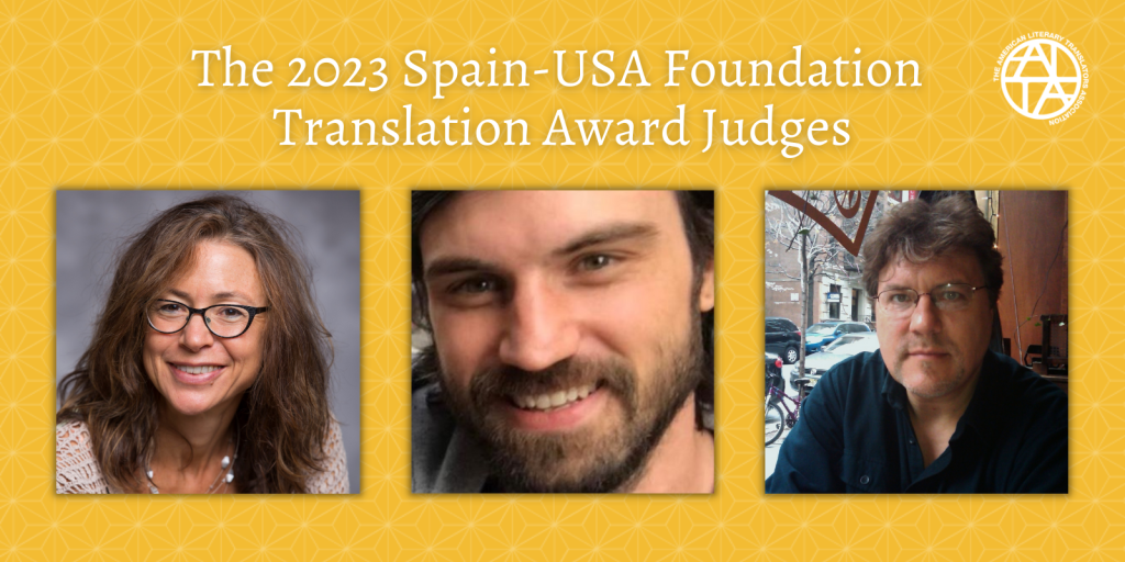 Image featuring Spain-USA Foundation Translation Award judge headshots.